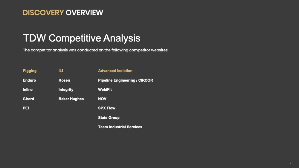 Competitor Analysis